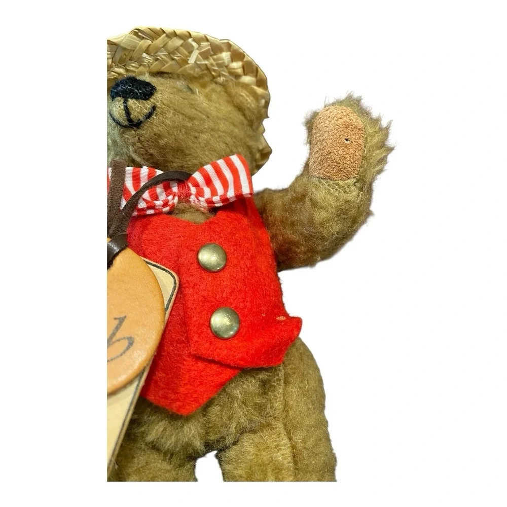Vintage 90s Robin Rive Eb Teddy Bear Countrylife New Zealand Handmade w/ Tags 6